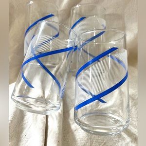 Vintage glass tumbler glasses